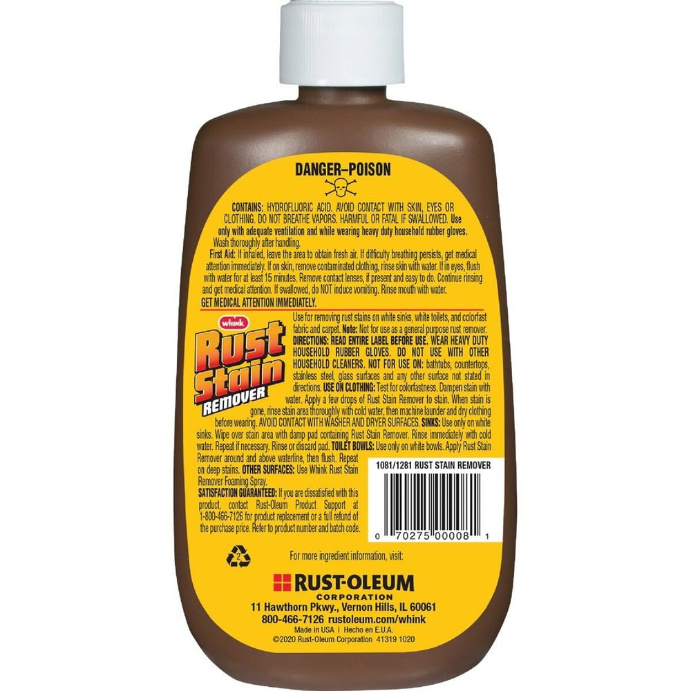 1281 10OZ Rust/Stain Remover 10 oz 10 Ounce