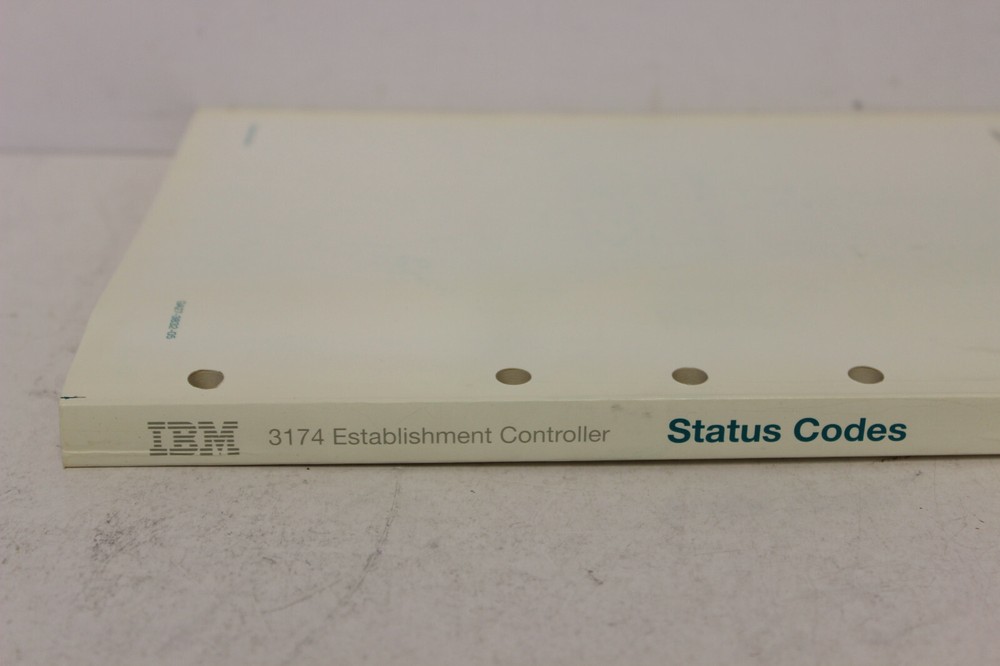 IBM 3174 ESTABLISHMENT CONTROLLER STATUS CODES USER'S GUIDE GA27-3825-05