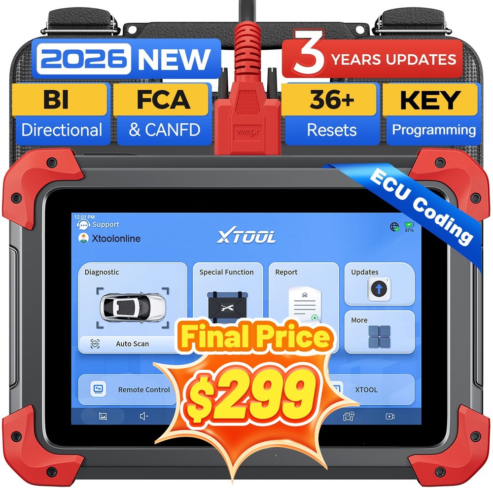 2026 XTOOL D7 Auto Bidirectional OBD2 Scanner Full System Diagnostic Tool Coding