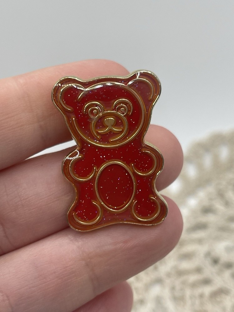 Teddy Bear Metal Lapel pinback Hat Pin