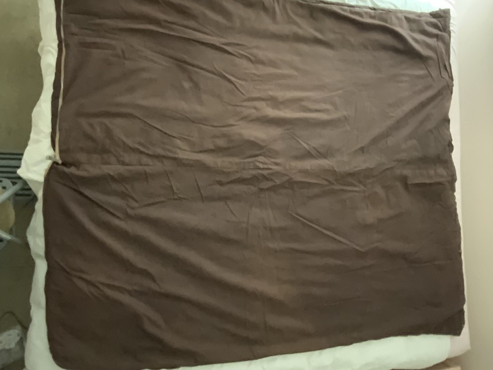 Vintage 70’s Bear Print Reversible Sleeping Bag Cabin/Camping Rectangular Zip