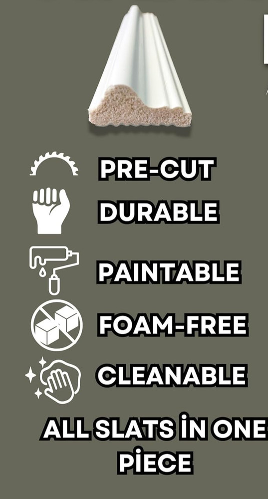 Wainscoting Panels - Peel & Stick 4 Bottom Frame (18 pcs) Luxury Wall Panel Kit