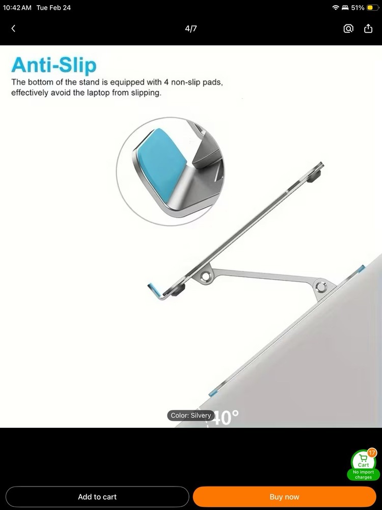 Adjustable Ergonomic Laptop Stand