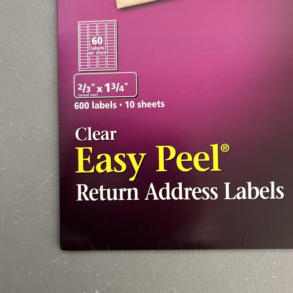 Avery Dennison AVE18695 Mailing Labels (9 Sheets- Missing One)
