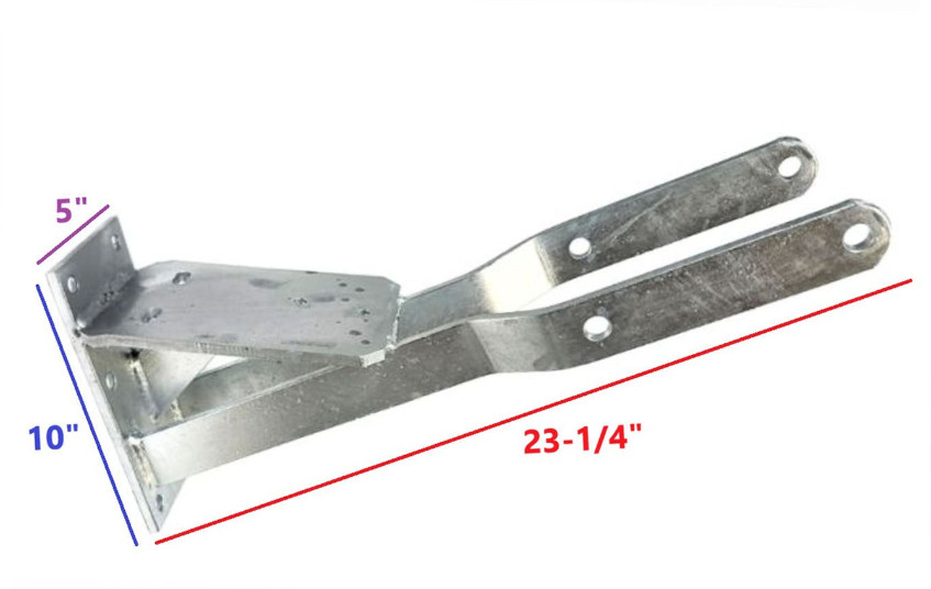 EZ Loader Boat Trailer Winch and Bow Roller Mounting Head 250-035437-10