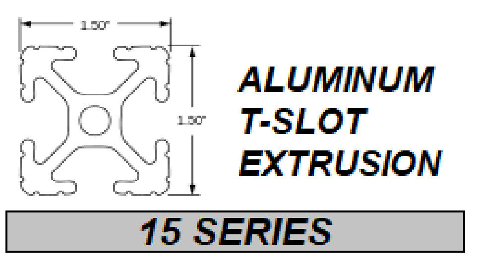 2 hole Slotted Inside Corner Bracket | 10 PACK | Compatible 80/20 15 Series