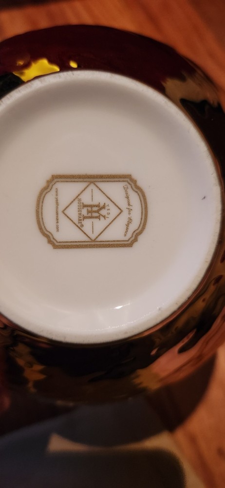 Gold plated with white Bowl