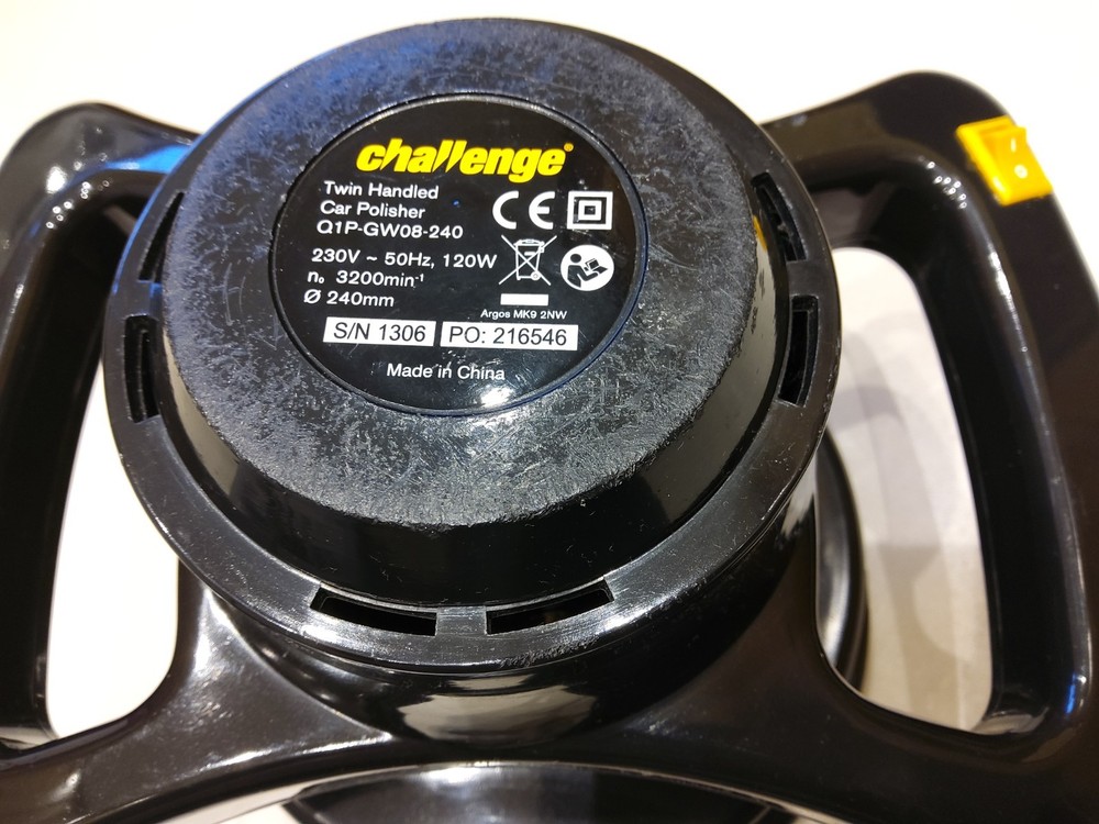 CHALLENGE TWIN HANDLED 8" CAR POLISHER (CABLE)