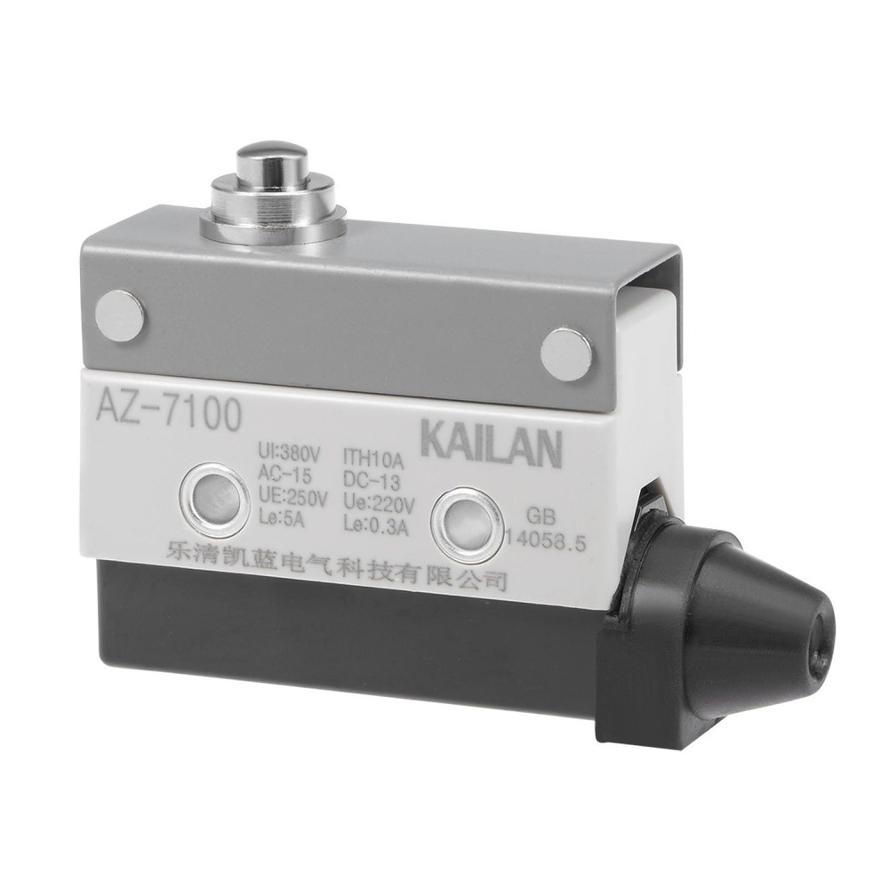 AZ-7100 Plunger Micro Limit Switch Momentary Panel Mount 1NC+1NO