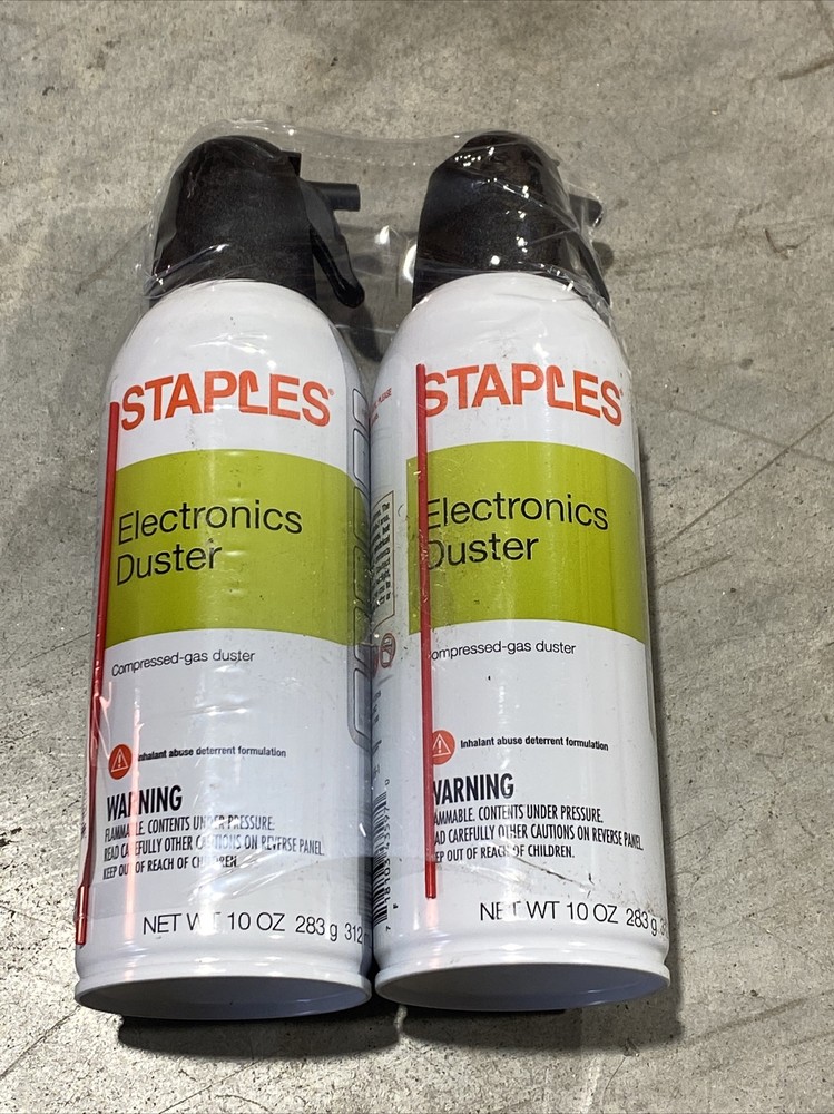 2-Pack, Staples Electronics Duster 10 Oz New
