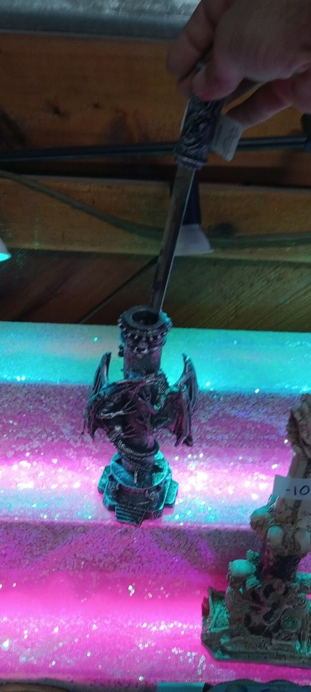 Double Silver Dragon With A Knife