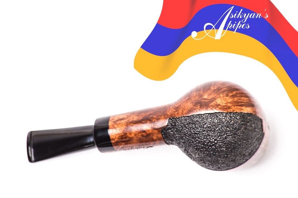 Asikyan Pipe #414/24 Brandy Smooth\Rusticated Hand Made