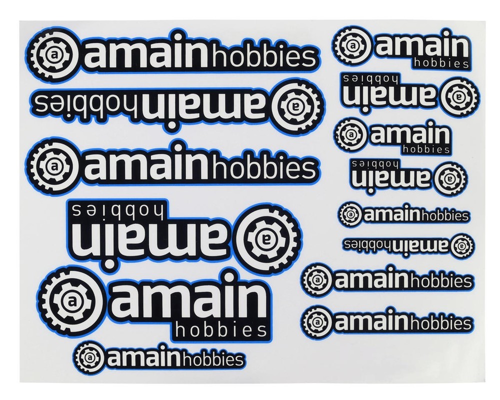 AMain Hobbies Sticker Sheet (Blue) [AMN1002-BLU]