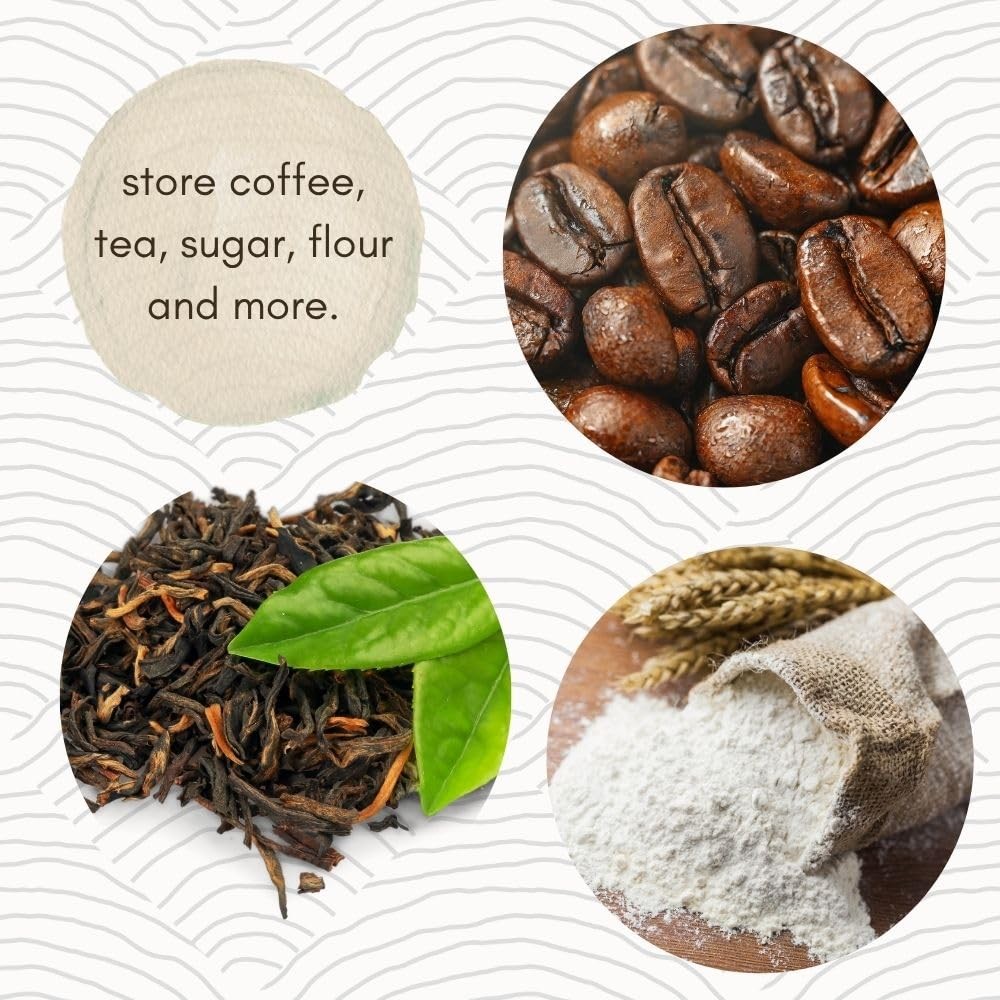 Coffee Canister, Copper, 7.5" Tall