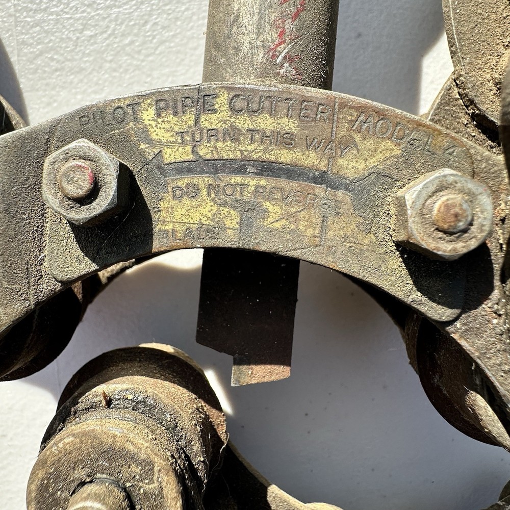 Vintage Large Pilot Model #4 Pipe Cutter Tool