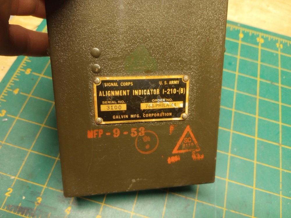 Alignment Indicator I-210-b Signal Corps