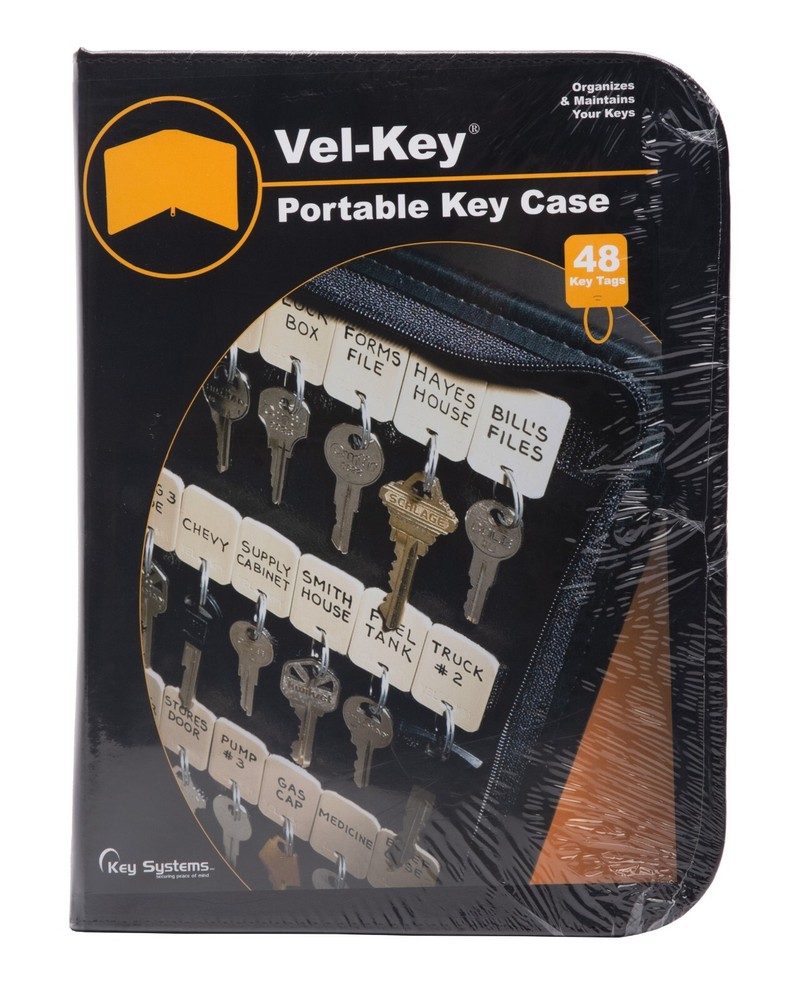 KEY SYSTEMS INC.  Vel-Key ® Portable Key Case  - Holds 48 Tags