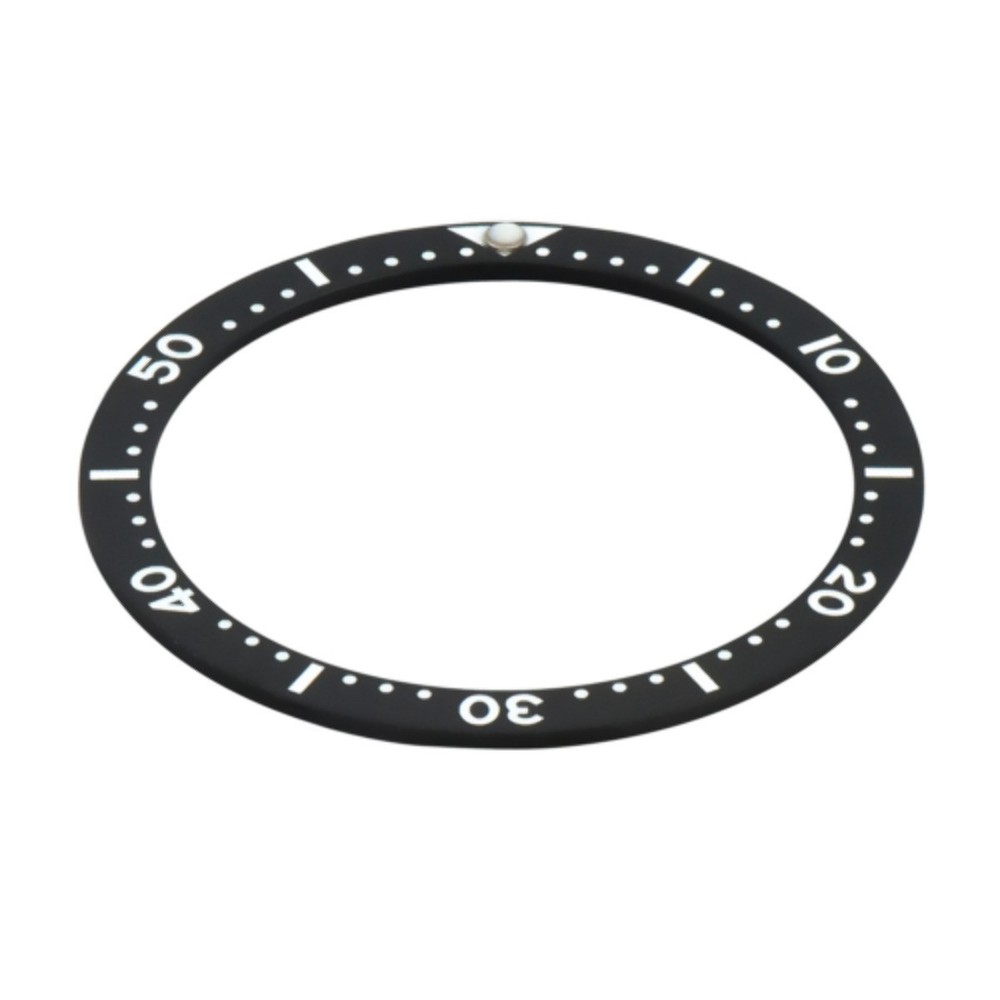 REPLACEMENT FLAT BLACK CERAMIC BEZEL INSERT FOR WATCH 38MM X 31.50MM