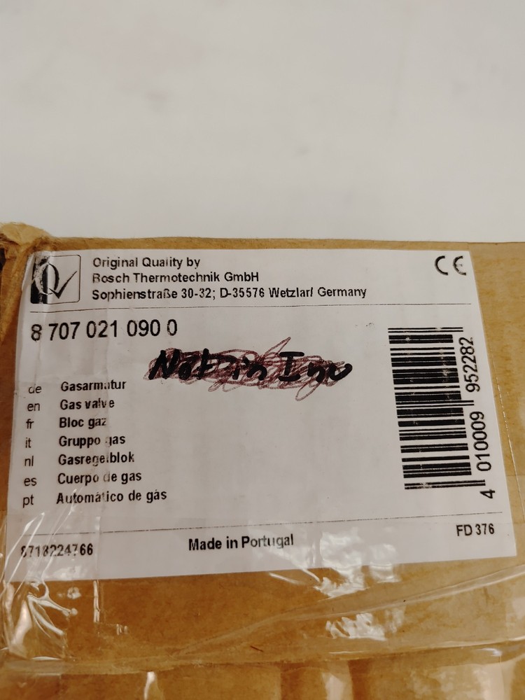 Bosch Gas Valve #8707021090