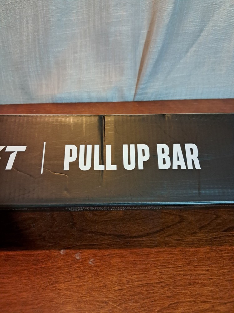 FitBeast Pull Up Bar for Doorway, Strength Training Pullup Black & Red