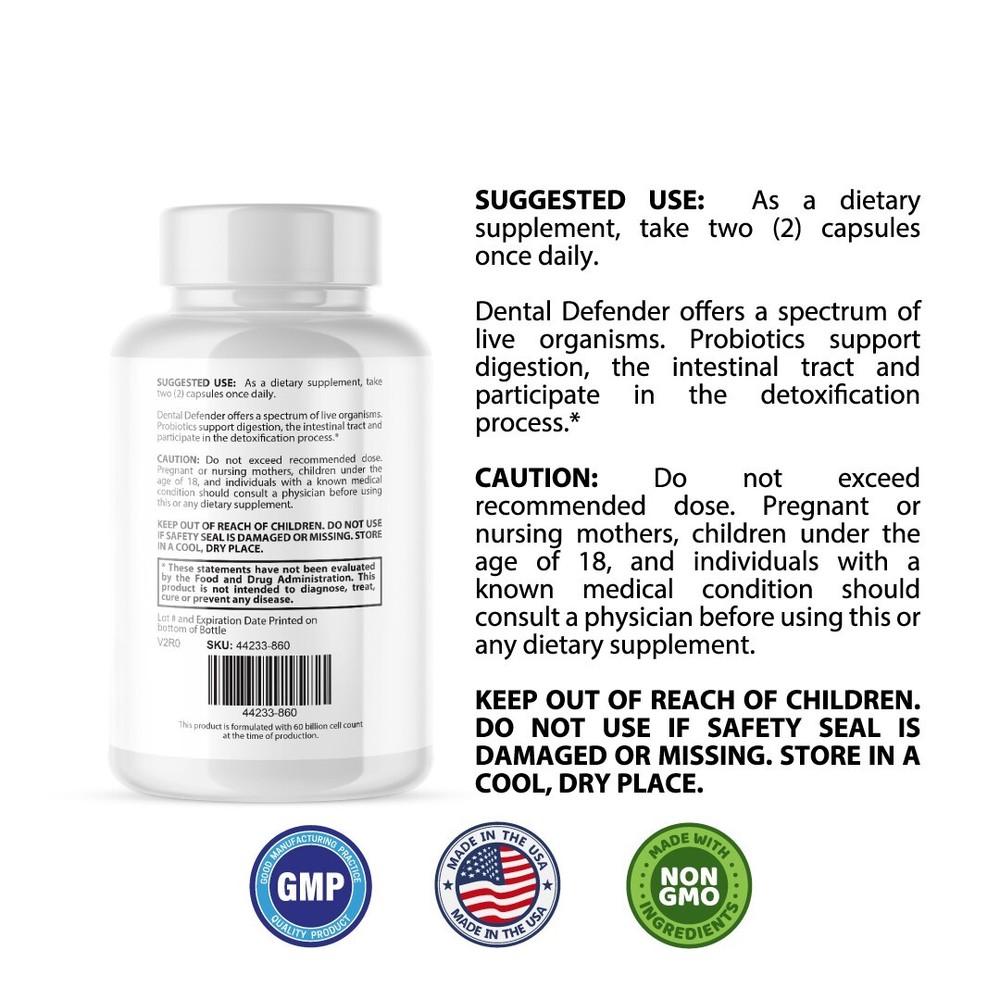 Dental Defender- Oral Support- 60 Capsules
