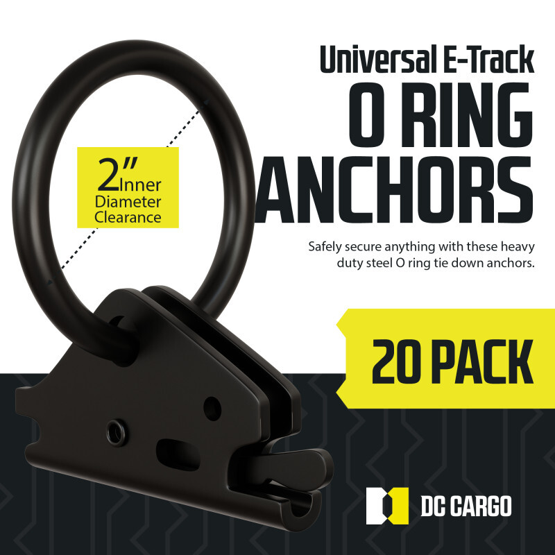 DC Cargo E-Track O-Ring, Standard Duty, 20-pack