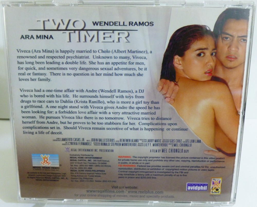 Two Timer (2 Disc, VCD, 2002) Krista Ranillo / Albert Martinez - Tagalog Movie