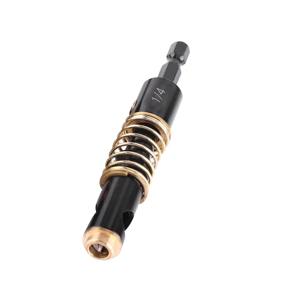 1/4" Hex Shank Wood Plastic Self-Centering Hole Puncher Drill Bit Hinge Tool E