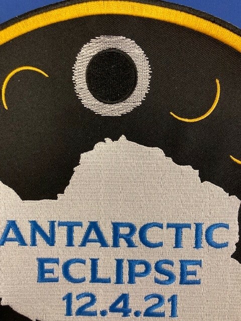 SOLAR ECLIPSE ANTARCTIC 12" SOUVENIR EMBROIDERED PATCH ANTARCTICA EXPEDITIONS
