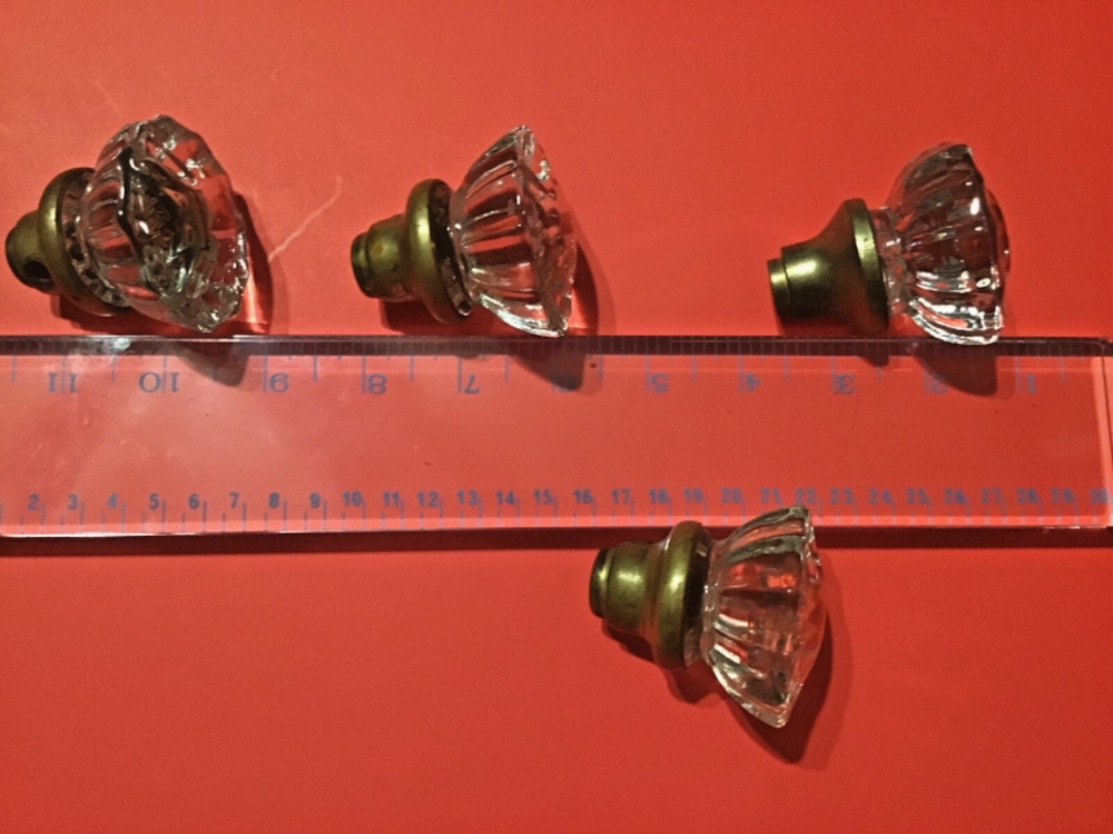 Antique Crystal. Door Knobs