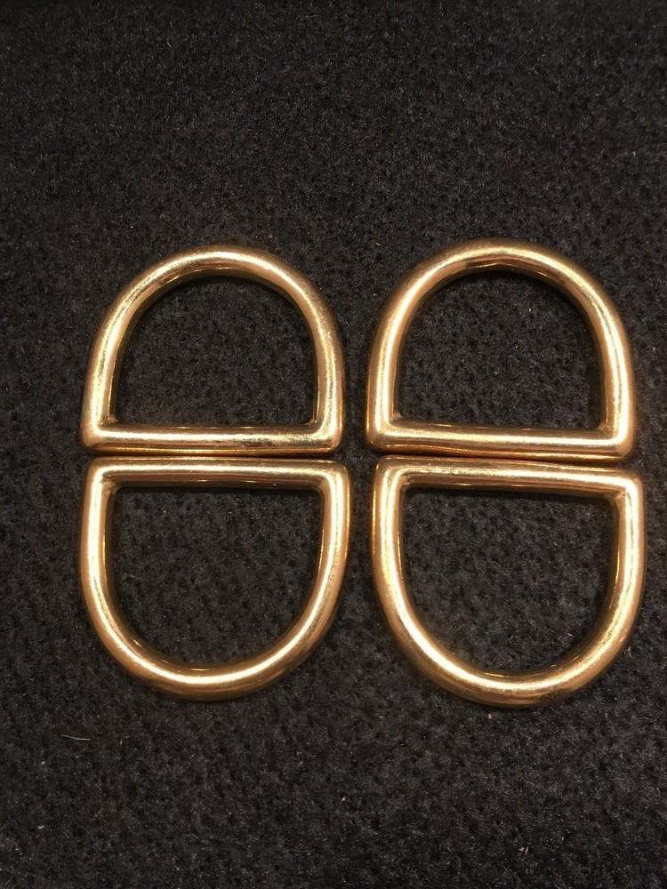 Dee Ring - 1 1/2" - Solid Brass- Pack of 4 (F258)