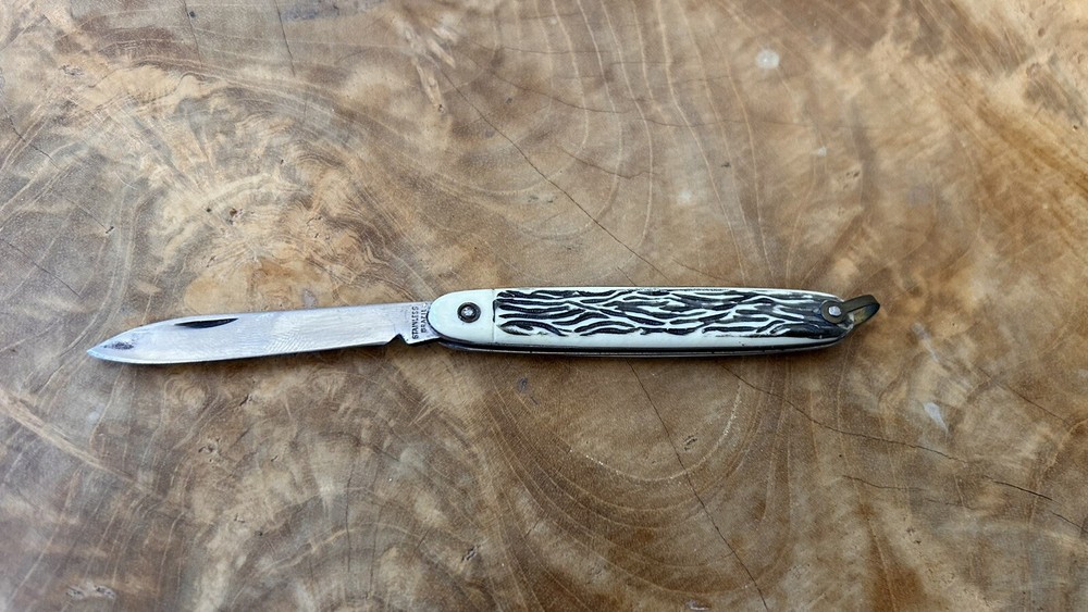 Vintage Folding Keychain Knife Unbranded