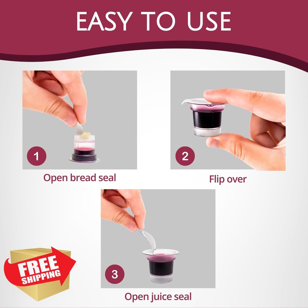 TrueVine Communion Cups Wafer Set 100ct
