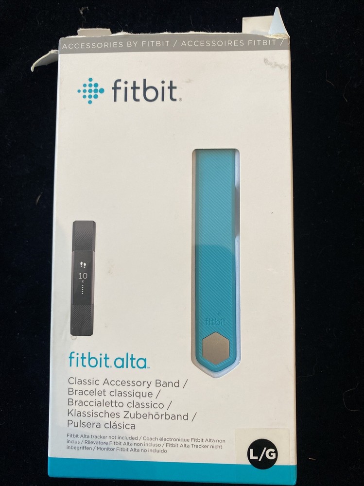 Fitbit Alta Teal Classic Accessory Band Replacement L Stainless Steel Strap OEM
