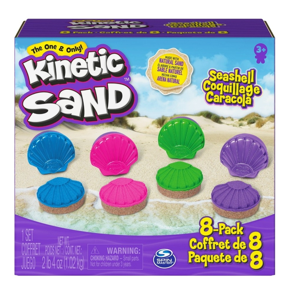 Kinetic Sand: Seashell Containers 8-Pack