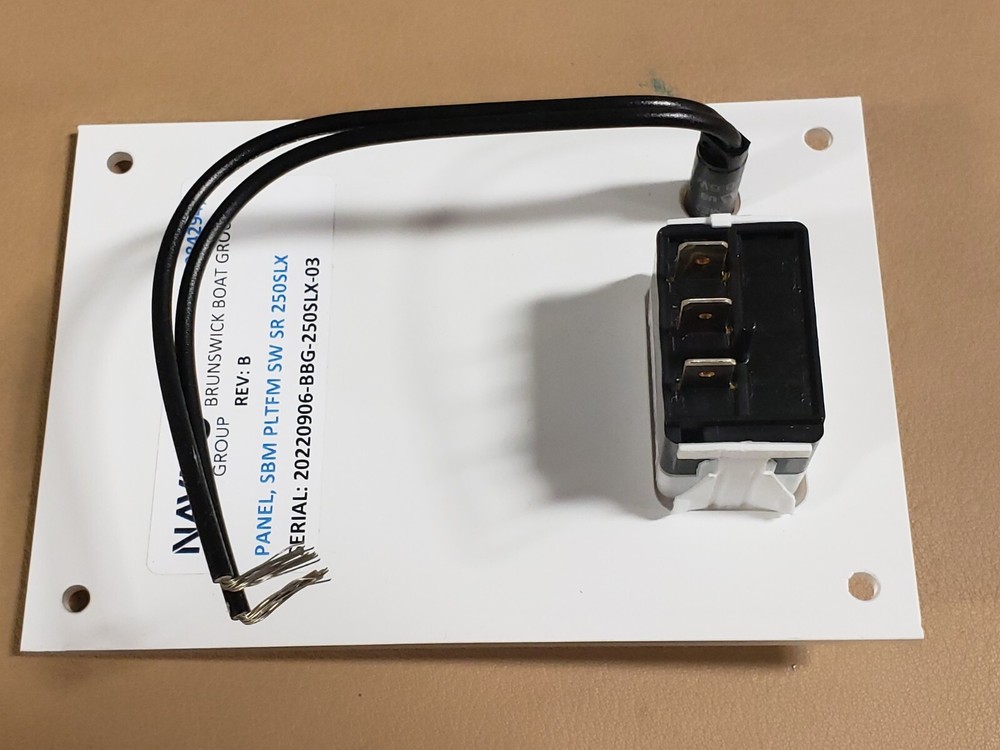 SEA RAY BOATS SUBMERSIBLE PLATFORM PANEL WITH SWITCH AND LIGHT