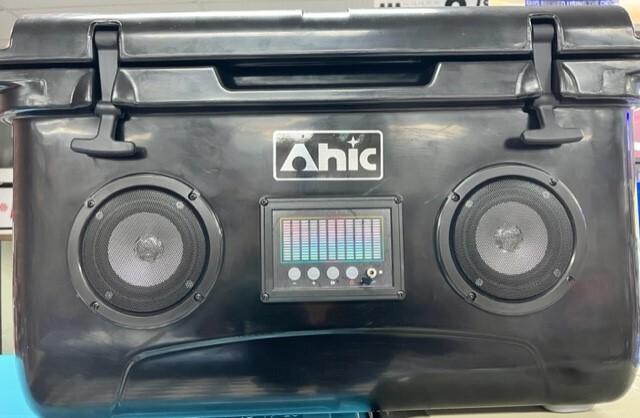 47 Quart Hard Cooler Box with Built-In Bluetooth Speakers