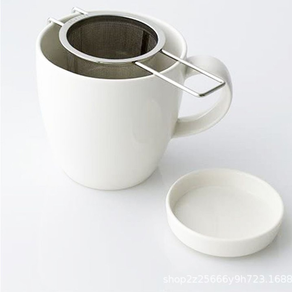 Stainless Steel Tea Diffuser Basket with Handle & Lid, Loose Leaf Tea Strainer