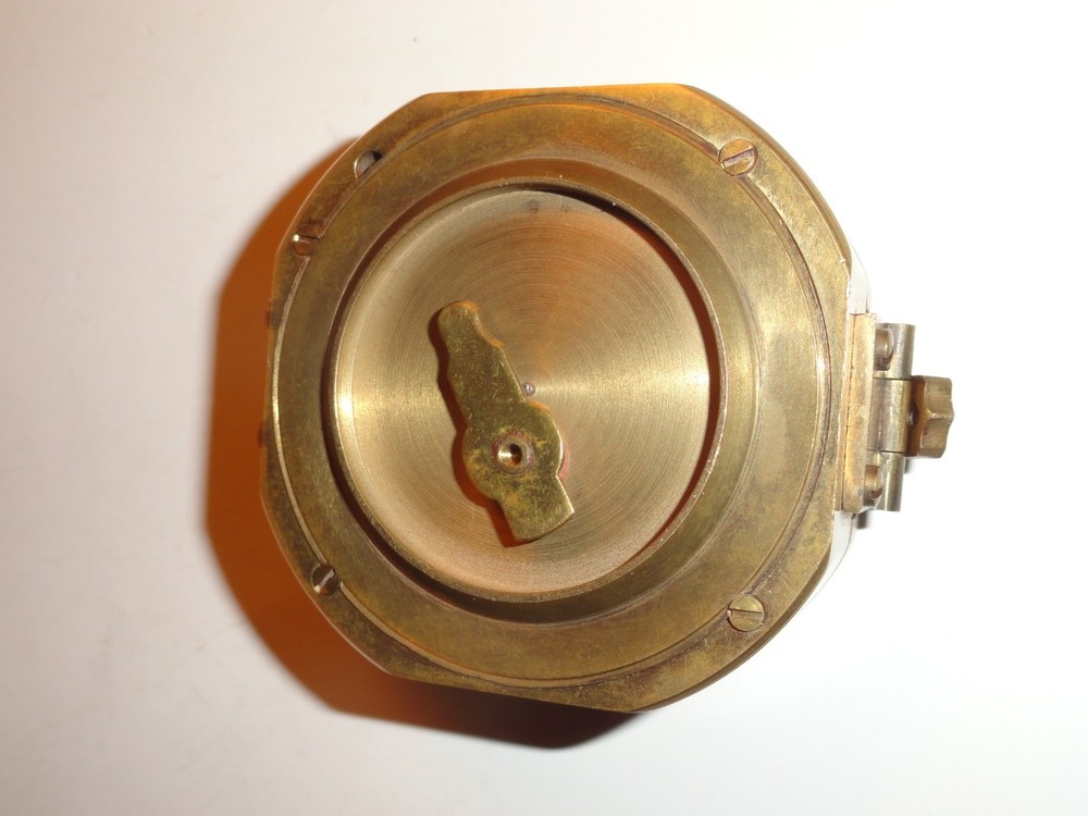 Vintage brass navigational compass
