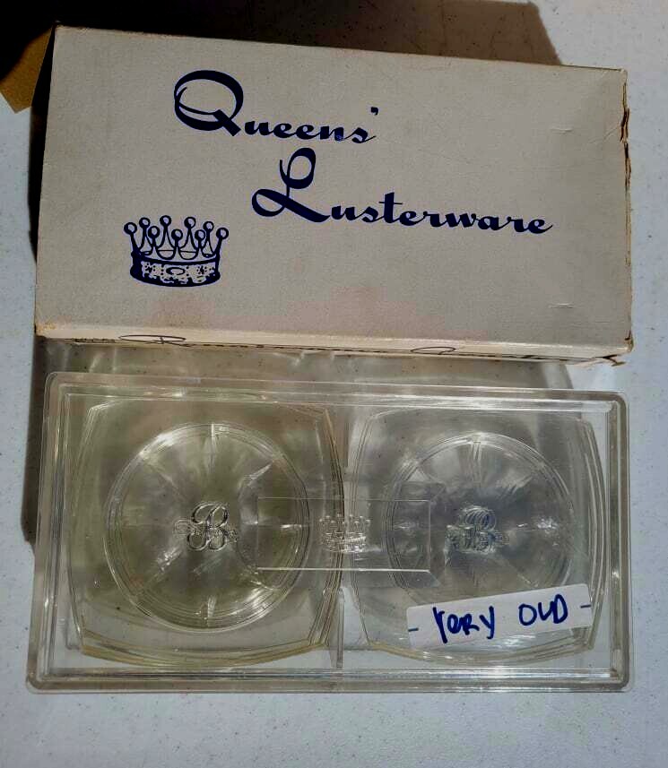 QUEENS LUCITE LUSTERWARE COASTERS