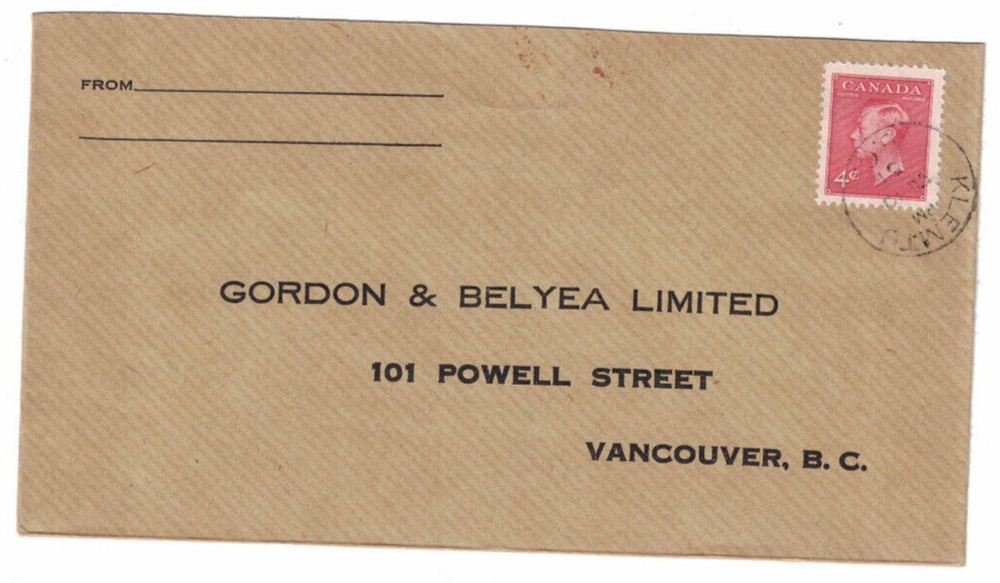 A-1996**Canada 1951 *Klemtu*, British Columbia