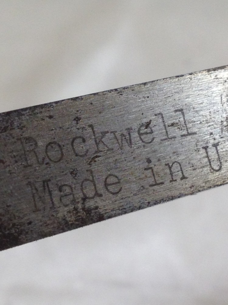 Vintage ROCKWELL Turning Tool Lathe Chisel #124 Wood Handle