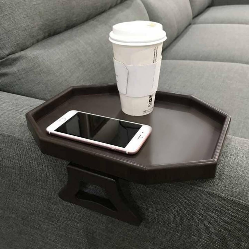 Sofa Arm Clip Table, Armrest Tray Table, Drinks/Remote Control/Snacks Holder ...