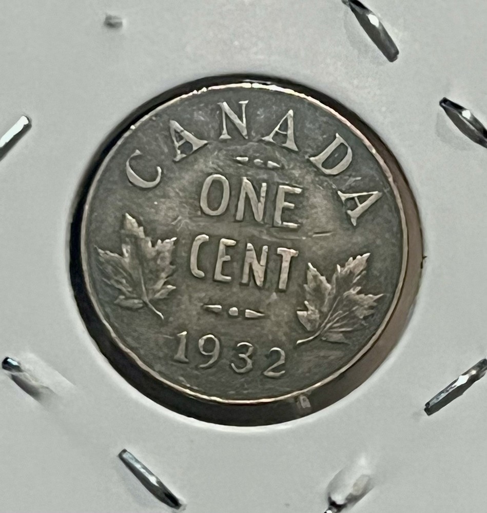 1932 CANADA ONE CENT KING GEORGE VI