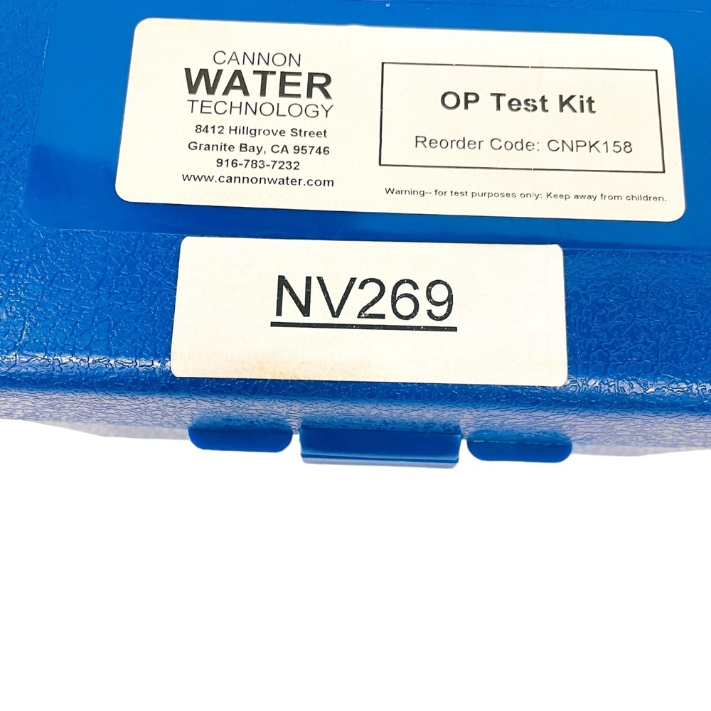 Cannon Water Technology Organophosphonate OP Test Kit Reorder Code CNPK158