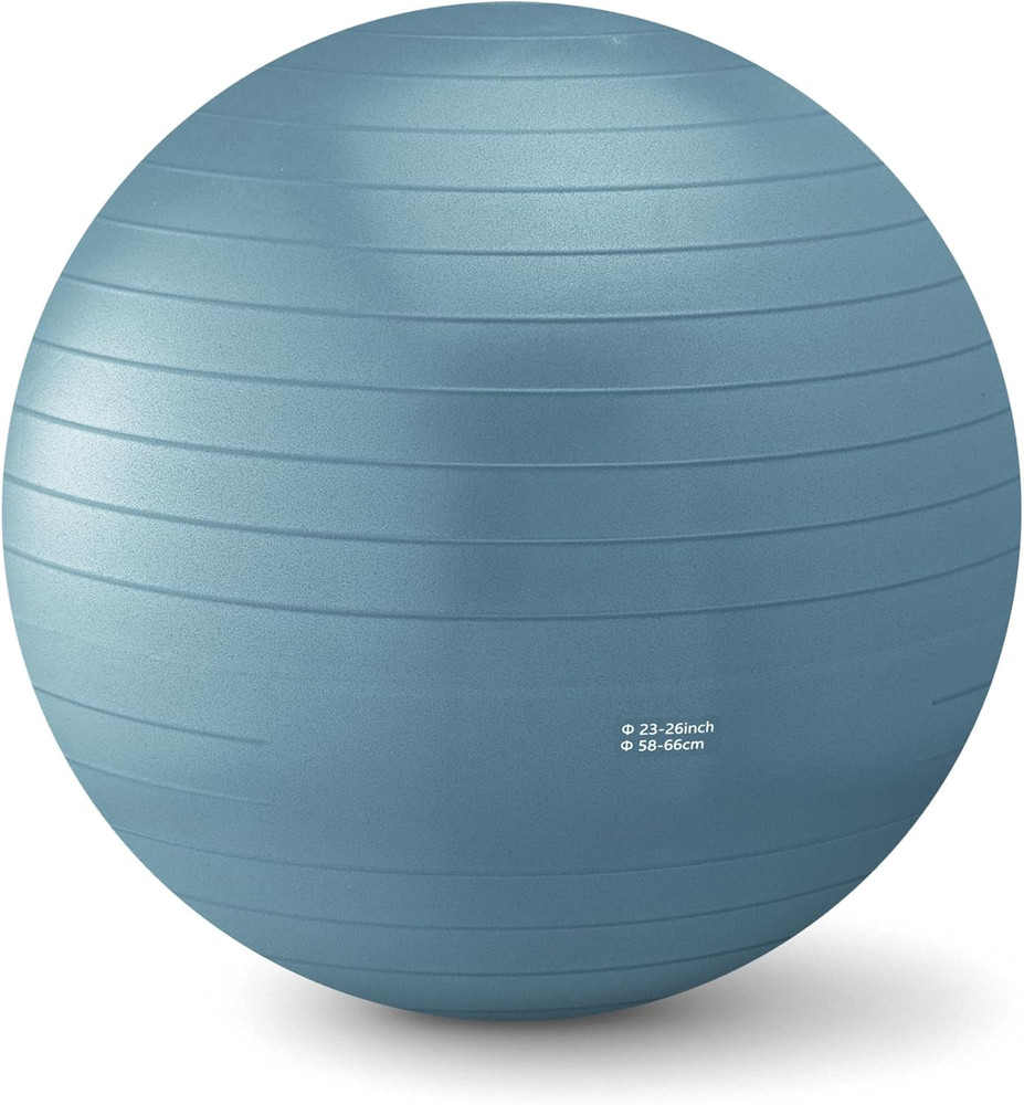 Anti-Burst Exercise Ball with Pump, 23-26" Diameter