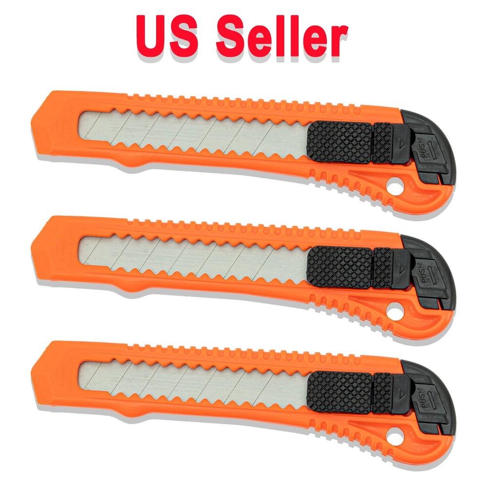 MBS 18mm Snap Off Blade Utility Knife (3 Pack)