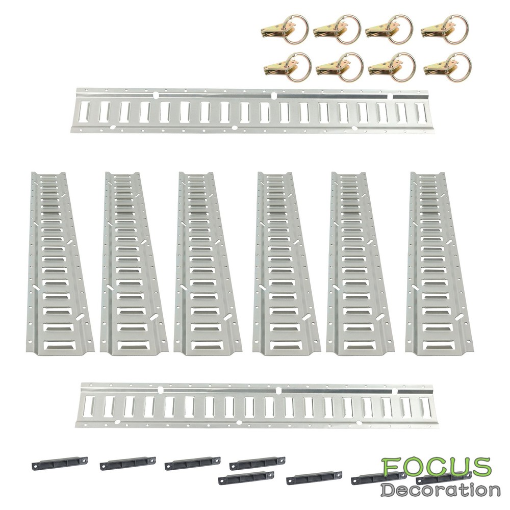 3' E Track Tie Down Enclosed Trailer (24Pack) Horizontal Flexible Multi Purpose