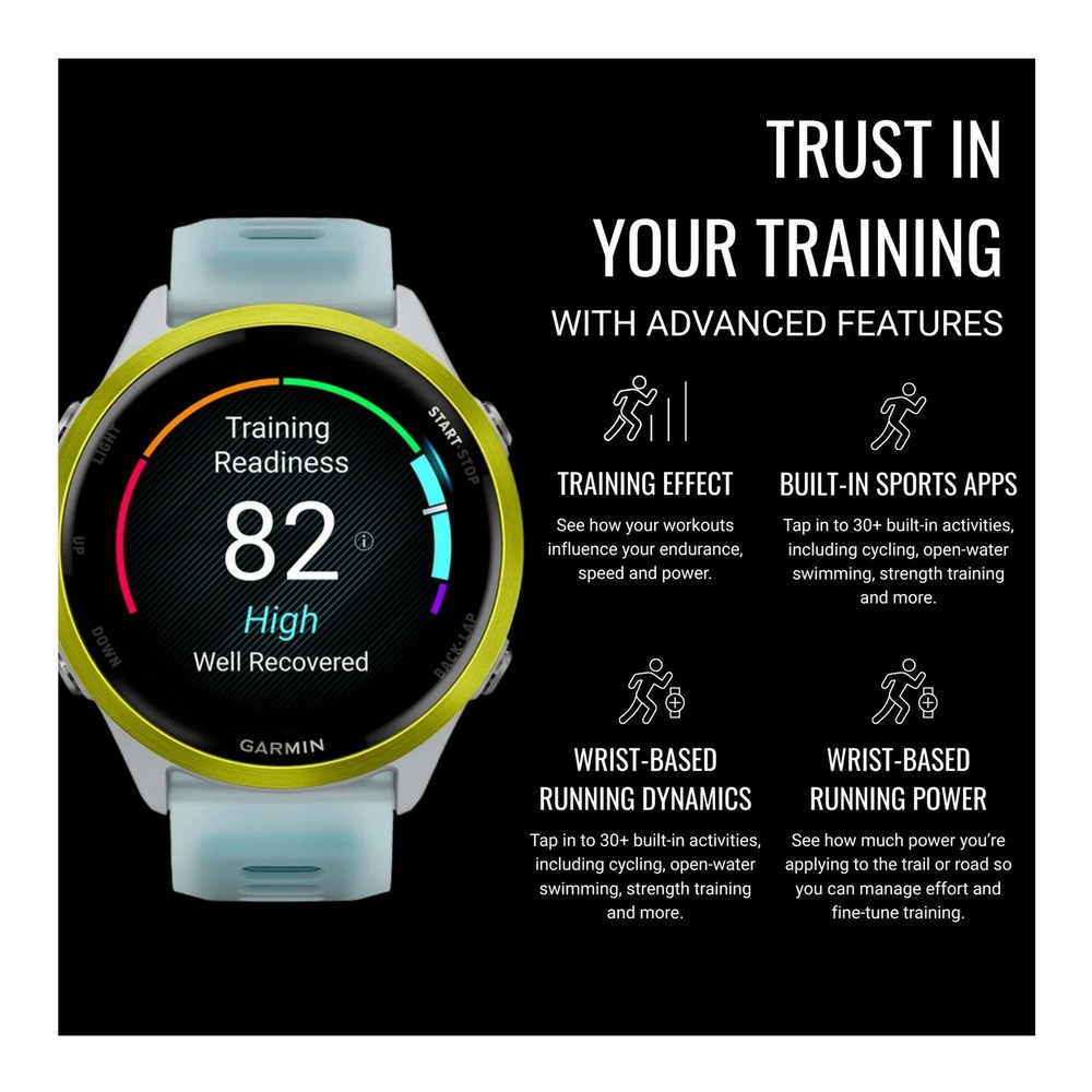 Garmin Forerunner 570 47mm Smartwatch Accessories Bundle (Amp Yellow)