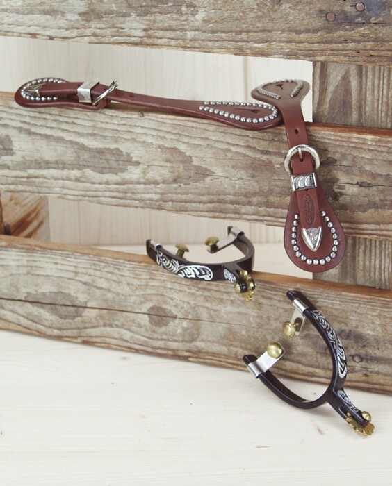 Engraved Aluminum Western Spurs